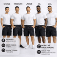 thumbnail image 6 of Yacht & Smith Mens 5 Pocket Fleece Cargo Shorts, Cotton, Drawstring,Wholesale Bulk Athletic Lounge Short Black 12 Pack X-Larage, 6 of 6