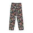 thumbnail image 4 of Kdxio Autumn Fox Owl Print Men's Sleep Pajama Pant Lounge Pants with Pockets, 4 of 8