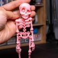 thumbnail image 5 of 3D Skeleton Magnets for Fridge,Unique Funny Full Body Skeleton Fridge Magnets with Movable Joints for Kitchen, Office and Locker Halloween Decoration (White), 5 of 7