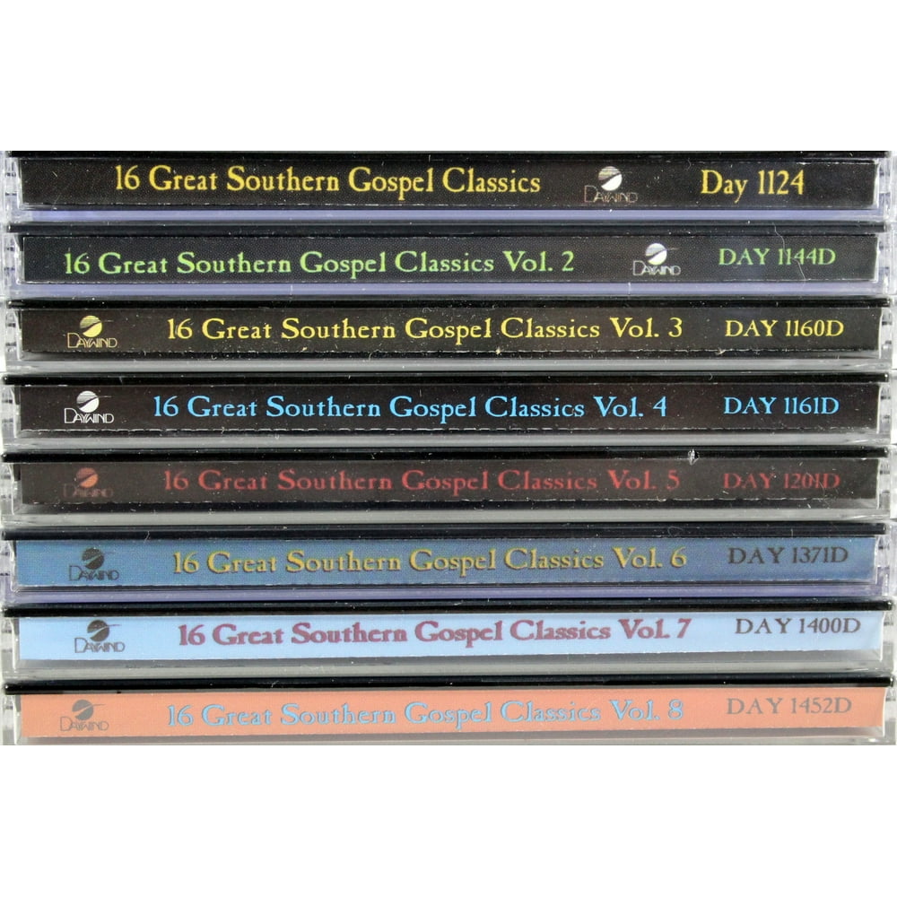 16 Great Southern Gospel Classics Vols. 1-8 NEW CD SET Christian Various Artists - Walmart.com ...