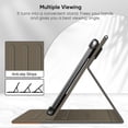 thumbnail image 3 of Fintie Universal Stand Cover for 9" 10" 10.1" - [Hands Free] Multi-Angle Viewing Case with Pocket for 9-10.9 inch TCL, ECOPAD, COOPERS CP10, FEONAL K118, TECLAST Tablet, Denim Gray, 3 of 7