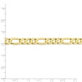 thumbnail image 5 of 10K Yellow Gold Figaro chain 22 in 6.75 mm 6.75mm Light Concave, 5 of 5