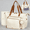 Beige, variant on Diaper Bag Tote, Large Diaper Bags Waterproof, Hospital Bag for Labor Delivery, Baby Bag with Pacifier Case, Travel Diaper Tote with Changing Pad, Black