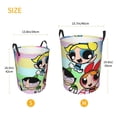 thumbnail image 5 of The Powerpuff Girls Laundry Basket Circular Laundry Hamper Dirty Clothes Storage Bucket Toy Organizer With Handles For Bedroom Bathroom College Dorm Medium, 5 of 8