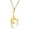 Gold, variant on Stylish Gymnastics Pendant Necklace Jewelry Accessory for Trendy Women Featuring Stainless Steel Materials Outfits