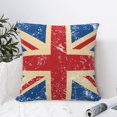 thumbnail image 4 of Union Jack Uk Flag Retro Throw Pillow Cases Decorative Cushion Covers for Living Room Bed Sofa Couch 20x20, 4 of 6