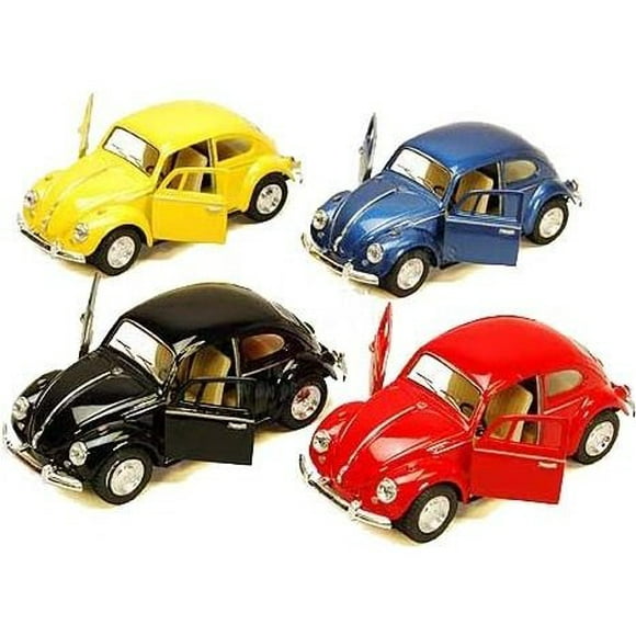 KiNSMART 1967 Volkswagen Classic Beetle 5 pulgadas escala 1:32 modelo de metal fundido a presión coches de juguete SetOf4