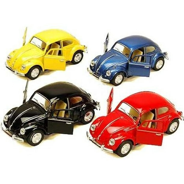 KiNSMART 1967 Volkswagen Classic Beetle 5 pulgadas escala 1:32 modelo de metal fundido a presión coches de juguete SetOf4