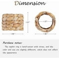 thumbnail image 2 of Napkin Rings Set of 12, Farmhouse Napkin Rings Table Decor Handmade by Natural Water Hyacinth, Fall Rustic Napkin Rings for Thanksgiving, Christmas, Wedding Table Dinnerware Decoration Set, 2 of 7