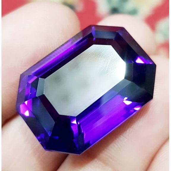 47.65 Ct Beautiful Purple Amethyst Adorable Octagon VVS Eye Clean Loose Stone February Birthstone, Loose Gemstone