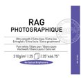 thumbnail image 2 of Canson Infinity Rag Photographique Smooth Matte Inkjet Paper, 310gsm, 17x22", 25 Sheets, 2 of 2