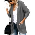 thumbnail image 2 of Langwyqu Womens Long Sleeve Casual Lightweight Knit Sweaters Cardigan Coat, 2 of 4