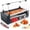 Black-5 Rollers-727W, variant on 7 or 5 Wheel Hot Dog Machine, maximum power 1029W, Stainless Steel Material, electric grill, double control switch, glass lid, removable tray.（5 Wheel，727 W）