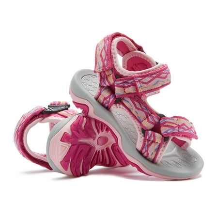 

Weestep Toddler Little Kid Boys Girls Adjustable Strap Sandal(11 Little Kid Pink/Fuchsia)