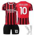 thumbnail image 1 of GZSL Kit d'Entraînement de Football Domicile Italie 2425 pour Hommes et Femmes, Maillot de Football Italie 10 Rafael LEAO, Ensemble de Maillot de Football Adulte à Manches Courtes Rouge 10/TTG, 1 of 9