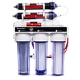thumbnail image 1 of LiquaGen - Système de Filtration d'Eau à Double Usage Portable 6 Étapes pour Boire et Aquarium Récif/déionisation / Osmose Inverse RO/DI / avec Filtre de Restauration Minérale Alcaline / 0 TDS / 150 GPD, 1 of 4