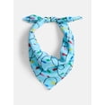 thumbnail image 2 of Holiday Time Woven Festive Lights Bandana, One Size, Blue/Multi, Cotton, 2 of 4