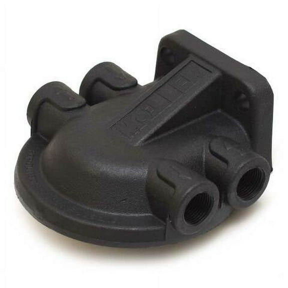 Moeller Boat Gas Fuel Filter Head 175008 | Black Plastic 5/8 Inch