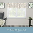 thumbnail image 4 of Kenney Arts & Crafts 48-86" Petite Café Adjustable Curtain Rod, 1/2" Dia., Oil Rubbed Bronze, 4 of 7