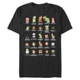 thumbnail image 1 of Camiseta Nintendo Pixel Cast para Hombre Negra Talla M, 1 of 1