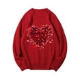 thumbnail image 4 of FDGIU Women's Valentine's Day Sweatshirt - Cute Red Graphic Pullover, Warm & Soft Comfy Holiday Gift, 4 of 7