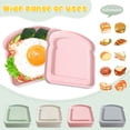 thumbnail image 3 of 4 Uds contenedores de sándwich para loncheras, contenedor de caja de sándwich reutilizable para niños, contenedor de pan con soporte para sándwich, 3 of 5