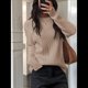 thumbnail image 5 of Suéteres Clásicos Casuales y Modernos para Mujer, Conjuntos de Otoño. Caqui L, 5 of 8