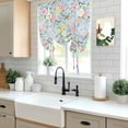 thumbnail image 5 of Blue Spring Floral Balloon Curtains for Windows, Bedroom Curtains 54 Inch Length, Elegant Farmhouse Flowers Birds Watercolor Tie Up Curtains Panels Thermal Insulated Bathroom Curtains Window 42"x54", 5 of 8