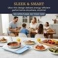 thumbnail image 2 of Elite Gourmet EIND57BL SlimStore™ Induction Cooktop, Touch Controls, Ultra Thin 2" Profile, 10 Power Levels, Temps 140°F to 465°F, Fast Heat Up, Blue, 2 of 9