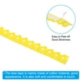 thumbnail image 3 of Uxcell 0.6" Wide 2 Yards Self Adhesive Lace Tape Ribbon Stickers Masking Cotton Decorative for Craft, Yellow 3 Pcs, 3 of 6