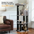 thumbnail image 3 of Cat Tree for Large Cats with Large Top Perch [.&#&#=cm] MultiLevel Tower for Cats with Sleeping Bag Cat Shelves with Scratching Posts and Condos Houses Sleeping Tr, 3 of 9