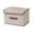 Beige, variant on Fabric Storage Bins with Lids Foldable Storage Boxes Decorative Storage Container Fabric Storage Baskets for Organizing Clothes Closet Home Office Bedroom Toy