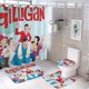 thumbnail image 1 of Las nuevas aventuras de Gilligan-theme 4-Piece Shower Curtain Set with Rugs, Waterproof Bathroom Decor Set Includes Bath Mat, U-Shaped Rug, Toilet Lid Cover and Curtain with Hooks, 1 of 6