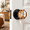 Brown Cystal and Black Finish-Privacy, variant on Crystal GlduDoor Knob Bifold Closet Oil Rubbed Bronze Knobs Round Handles Non-turning Single Side 2 Pack