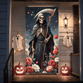 thumbnail image 5 of Gothic Banner Halloween Skeleton Design Romantic Floral Theme for Party Decoration Holiday Event Celebration, 5 of 5