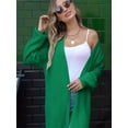 thumbnail image 5 of Women's Oversized Long Cardigan Sweaters Long Sleeve Split Open Front Drape Knit Duster Coat, 5 of 5