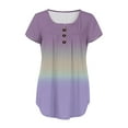 thumbnail image 6 of Pntutb Womens Summer Tunic Tops Short Sleeve Clearance Casual V Neck Hide Belly Tee Blouses, 6 of 6