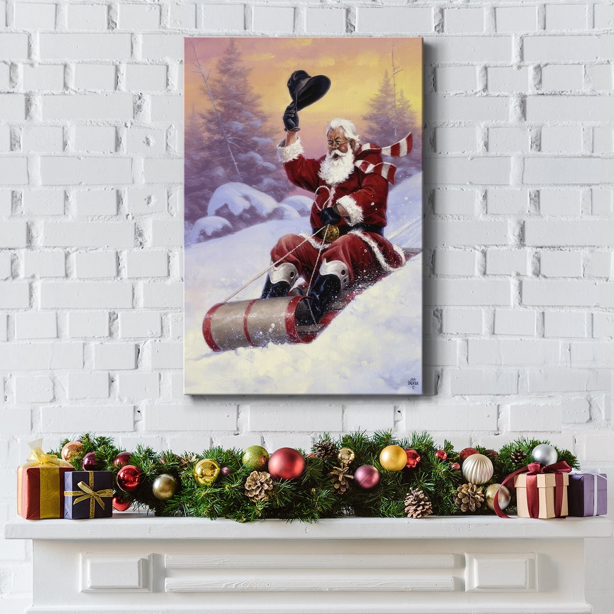Here Comes Santa- Gallery Wrapped Canvas