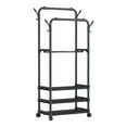 thumbnail image 3 of Zekbip With Shoe Rack Coat Rack Floor Storage Rack Household Dormitory Multifunctional Coat Rack, 3 of 9