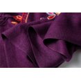 thumbnail image 4 of Women's Embroidered Oversize Tassel Shawl Scarf Wraps for Women-Purple, 4 of 5