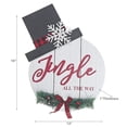 thumbnail image 2 of Christmas Mdf Snowman Shape Shape Wall Hangle, 2 of 3