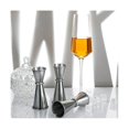 thumbnail image 4 of Jigger de 9 piezas para coctelería, 2 oz, 1 oz, vaso medidor de chupito de acero inoxidable 304, chupito plateado, plateado, 4 of 5