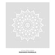 Radiance Mandala Stencil - 24-inch