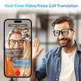 thumbnail image 4 of ZYQEEE AI Smart Glasses, Bluetooth Smart Translation Glasses with 115 Language, with Magnetic Lens,AI Chat,Voice & Video Conversation Translation, Real-Time Voice Translator Sunglasses for Men Women, 4 of 9
