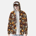 thumbnail image 4 of Gaeub Skulls Men's and Women's UPF 50+ Long-Sleeved Sun Protection Clothing, Fishing Shirt Long Sleeve Zip - Small, 4 of 9