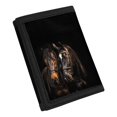 thumbnail image 2 of FUIALDOLG Two Dark Horses Decoration Kids Trifold Wallet for Outdoor Sports, Polyester Fabric Toddler Wallet with Compact Wear-Resistant Coin Pockets, 2 of 6