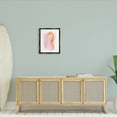 thumbnail image 3 of Stupell Industries Gentle Orange Seahorse Speckled Pink Watercolor Detail Painting Metallic Gold Floating Framed Canvas Print Wall Art, Design by Diane Neukirch, 3 of 5