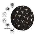 thumbnail image 4 of Fotbe Cow Skulls Funda de Llanta de Repuesto con Estampado, Engrosada, Ajuste Universal para Jeep, Remolque, RV, SUV, Camión-14 inch, 4 of 6