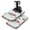 White-755, variant on Funny Cartoon Dish Drying Mat, Playful Kids Rainbow and Animals Absorbent Kitchen Mat, Space Galaxy Rocket Design