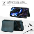 thumbnail image 2 of Dteck Magnetic Detachable Wallet Case for Google Pixel 9/9 Pro,Luxury Leather 2 in 1 Case Compatible with Mag Safe Card Slot Pocket Stand Shockproof Cover for Google Pixel 9/9 Pro,Blue, 2 of 5